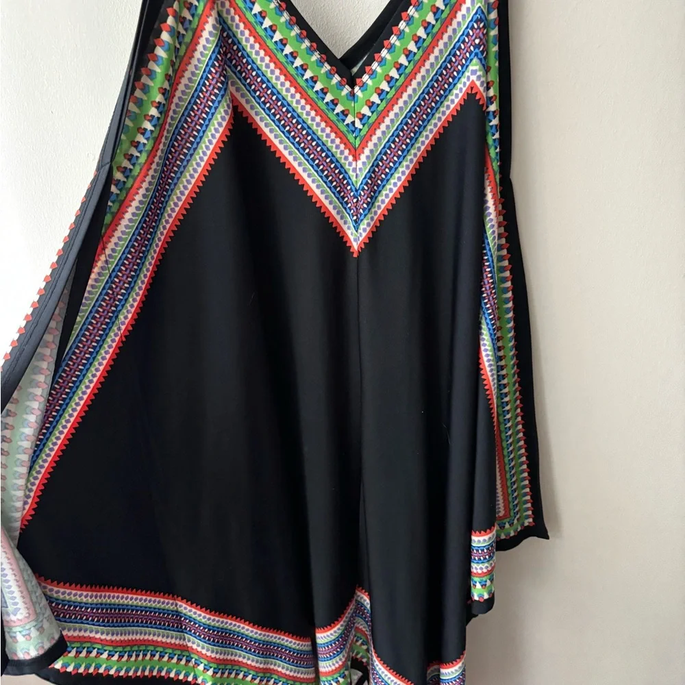 Multicolor Chevron Pattern Dress - Picture 3 of 3